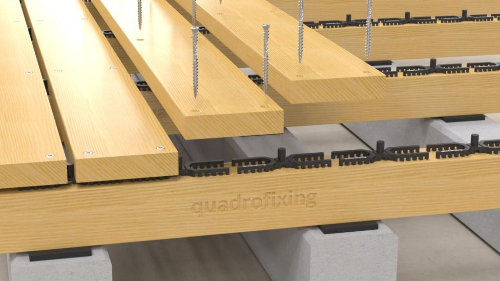 QUADRO H spacer for timber decking