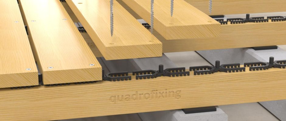 QUADRO H spacer for timber decking