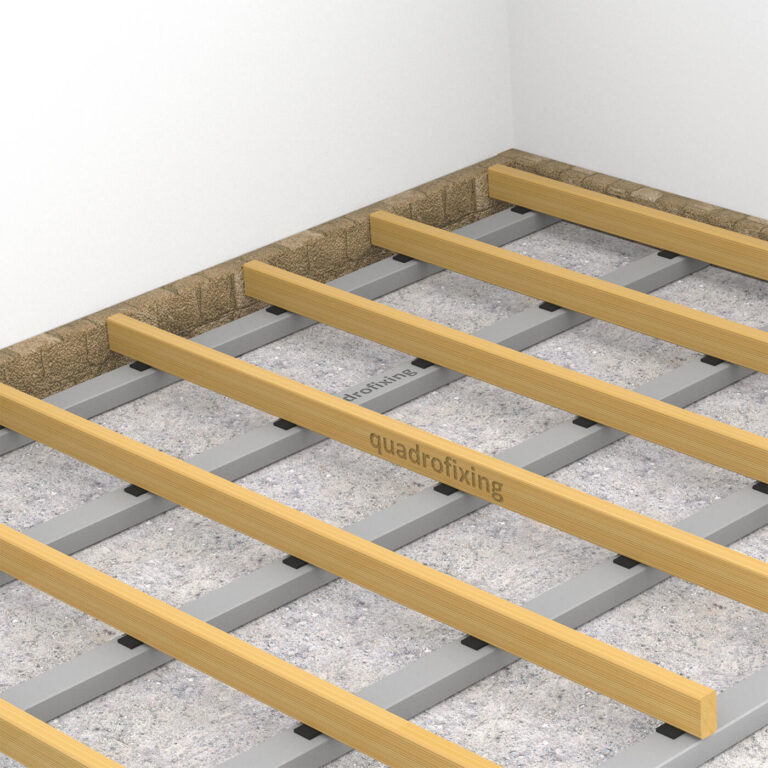 Timber joists forming a decking subframe