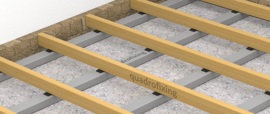 Timber joists forming a decking subframe
